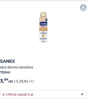 Collect&go SANEX deo dermo sensitive 150ml