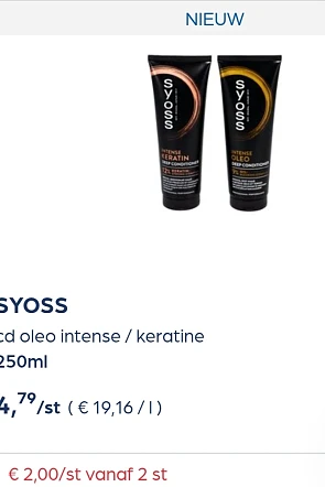 Collect&go SYOSS cd oleo intense / keratine 250ml
