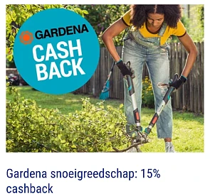 Gardena snoeigreedschap: 15% cashback
