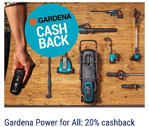 Gardena Power for All: 20% cashback