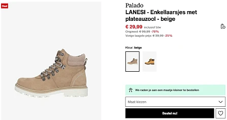 -70% bottines 👌