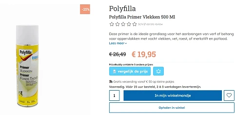 Polyfilla Primer Vlekken 500 ml