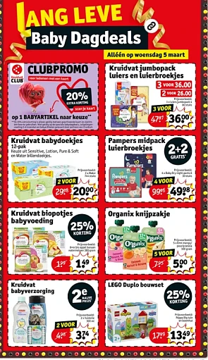 Baby Koopdag op woensdag 5 maart 👶 Kruidvat
