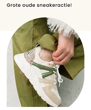 Grote oude sneaker actie bij BERCA