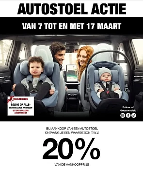 Paradisio autostoelactie 20% voucher 🚗