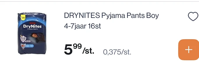 -50% op Drynites luierbroekjes