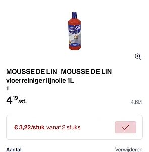 Mousse de Lin vloerreiniger