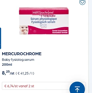 Collect&Go MERCUROCHROME Baby fysiolog.serum 200ml