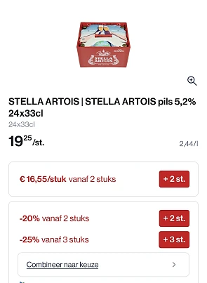 Stella Artois pils 24x33 cl