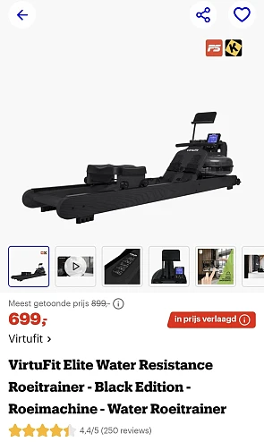 Virtufit roeimachine