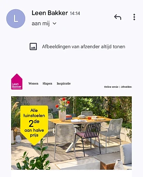 Leen bakker tuinstoelen