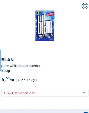 Collect&go BLAN pure white bleekpoeder 500g