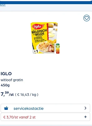 Collect&go IGLO witloof gratin 450g