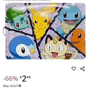 Pokémon placemats ✨