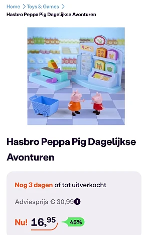 Hasbro Peppa Pig Dagelijkse Avonturen -45% bij ibood.com