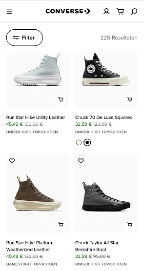 Converse sale tot 70%