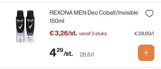 Rexona men deo Cobalt/invisible 150 ml