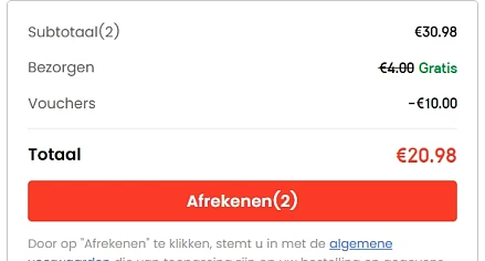 elektrisch onderdeken en bolderkar voor 20,99