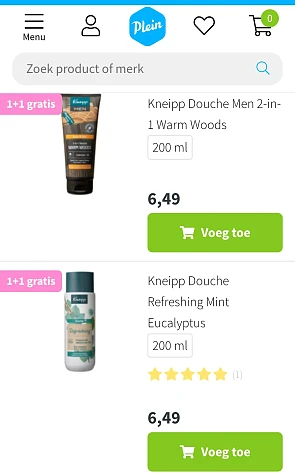 Plein Kneipp 1 + 1