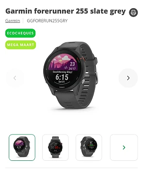 Garmin forerunner 255 music black/white & grey