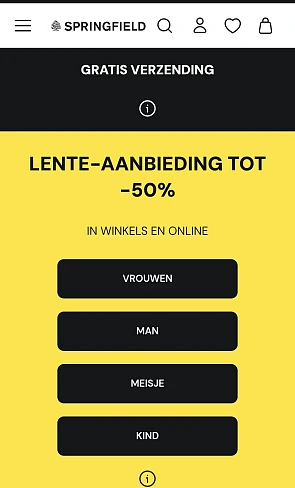 Springfield tot 50%