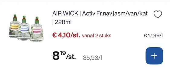 Airwick activ fr nav jasm/van/jasm/kat 228 ml