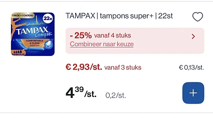 Tampax tampons super+ 22 st