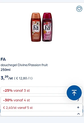 Collect&go fa douchegel en Elmex