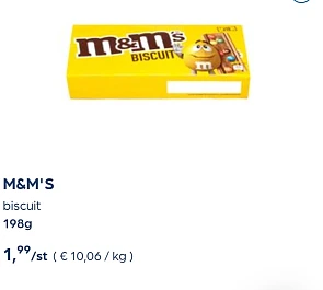Collect&go M&M'S biscuit 198g