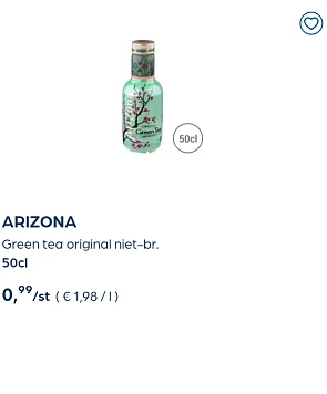 Collect&go ARIZONA Green tea original niet-br. 50cl