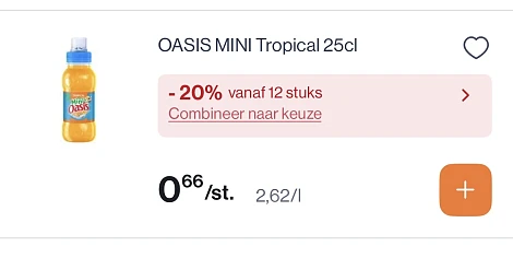 Oasis verschillende smaken 25 cl