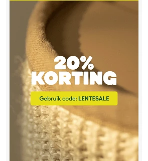 20% korting op alles bij Omlet!