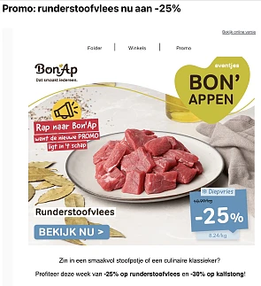 Rundstoofvlees en kafstongen