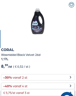 Collect&go coral wasmiddel