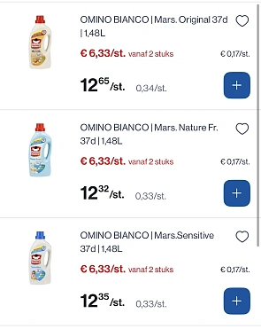 Omino Bianco verschillende varianten