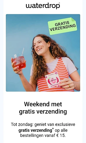 Gratis verzending + deals Waterdrop