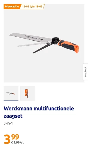 Werckmann multifunctionele zaagset 3-in-1