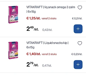 Vitakraft snacks 6x15 gram