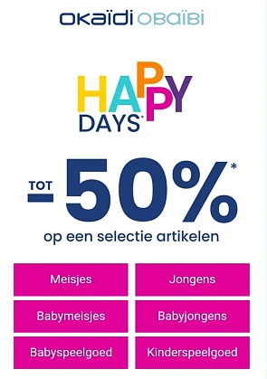 HAPPY DAYS bij Okaidi