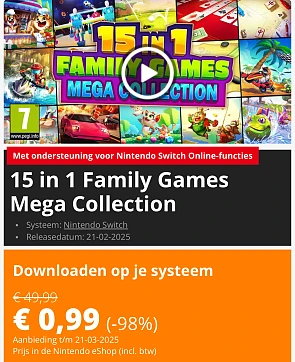 15 in 1 Family Games switch