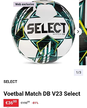 Voetbal Match DB V23 Select