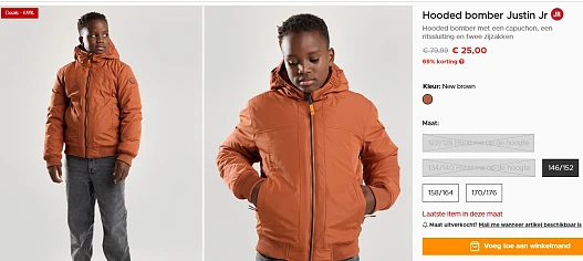 -69% Bomber met kap ✨
