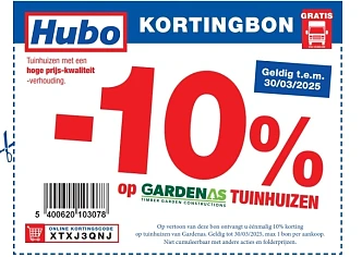 Gardenas tuinhuizen -10%