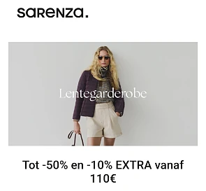 Tot 50% korting + 10% extra
