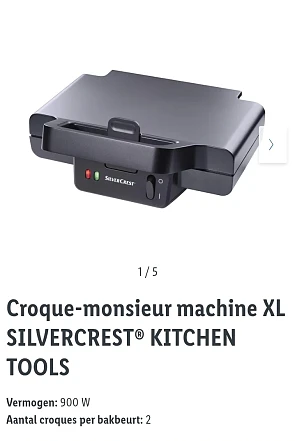 Croque-monsieur machine XL SILVERCREST® KITCHEN TOOLS