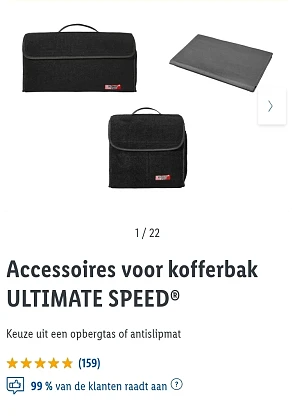 Accessoires voor kofferbak ULTIMATE SPEED®