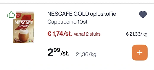 Nescafé gold oploskoffie reactie Kruidvat