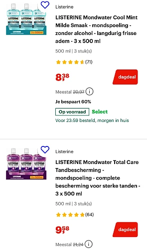 Listerine & Le Petit Marseillais douchegel