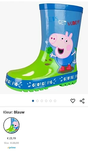 Peppa Pig (George Pig) regenlaarzen 🐷