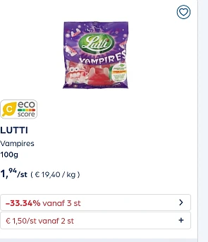 Collect&go LUTTI Vampires 100g -33,34% extra